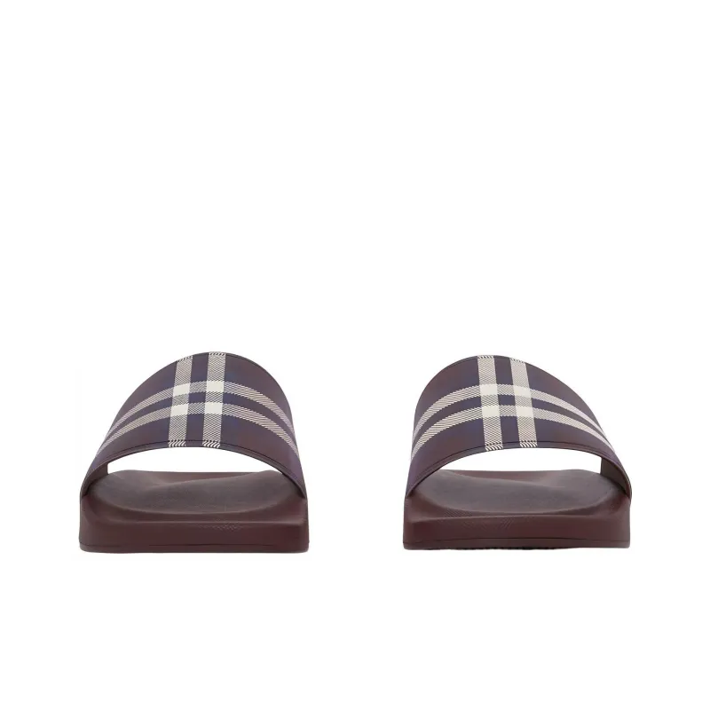 Burberry Slide Slippers Men's Dark Chestnut-3