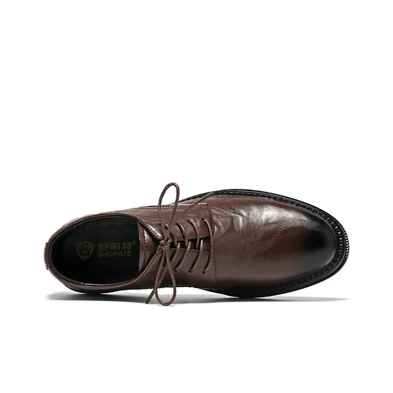 SHUPATE Dress Shoes Men Low Top Black/Brown-28