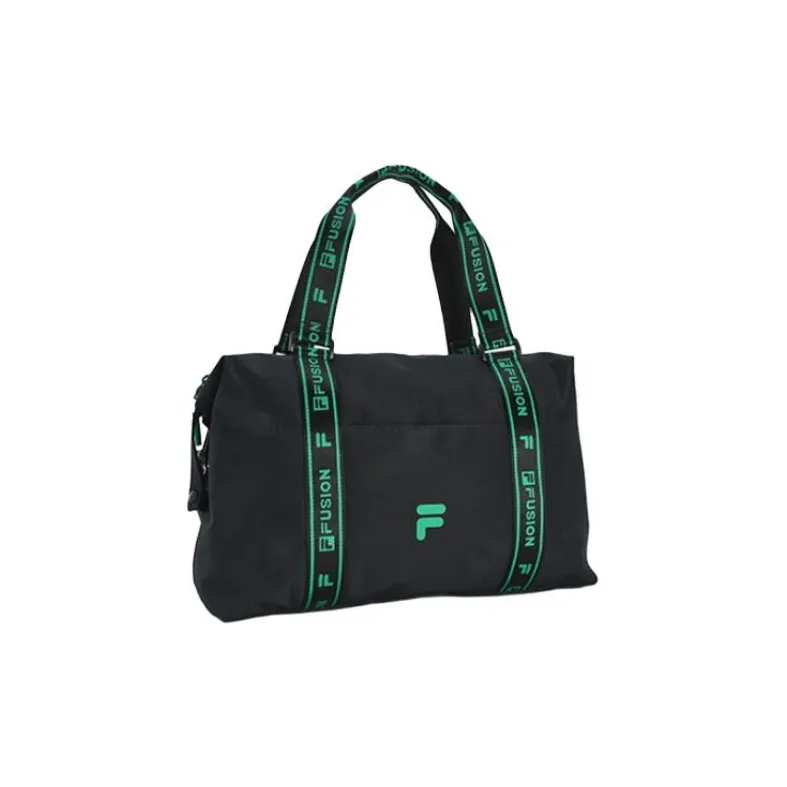 FILA FUSION Fabric Shoulder Bag, Crossbody Bag, Handbag Extra Small Unisex Pitch Black-2