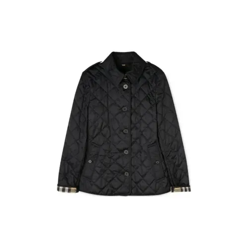 Burberry Women Diamond Quilted Jacket Black