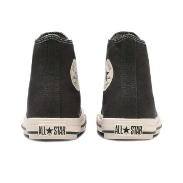 Converse All Star WASHEDCANVAS HI Abrasion Resistant Shock Absorbers High Top Canvas Shoes Unisex Black White-4