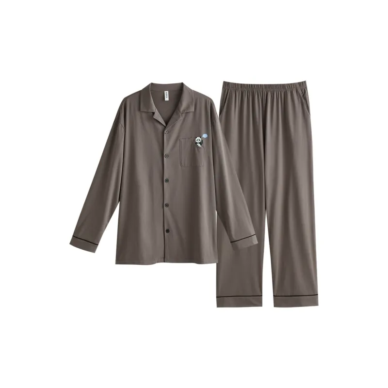 Peninsula City SS24 Pajama Set Men's Coffee Gray-0
