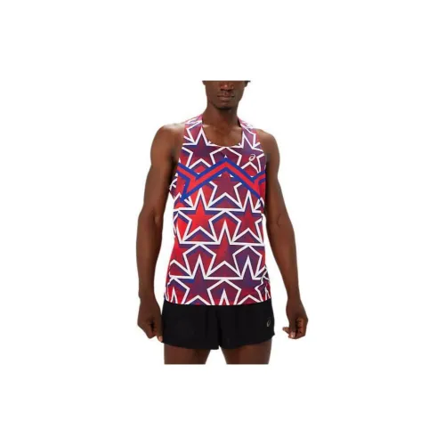 Asics NATIONS RUN Tank Tops Men Multicolor