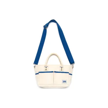 Lee Cotton Fabric One Shoulder Handbag Regular Unisex Ivory
