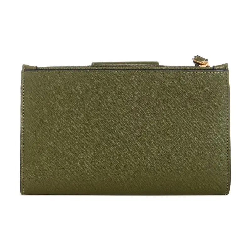 GUESS Artificial Leather Cell Phone Pouch Storage Bag Unisex Olive-1