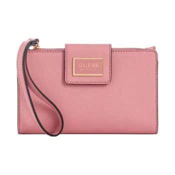GUESS Artificial Leather Cell Phone Pouch Storage Bag Unisex Blush Pink
