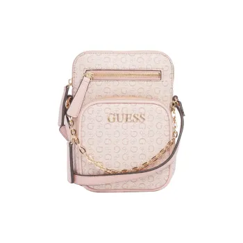 GUESS Canvas Shoulder Bag Crossbody Bag Mini Unisex Rose