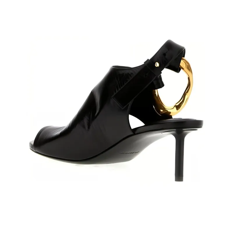 JIL SANDER Open-toe Leather Sandals-3