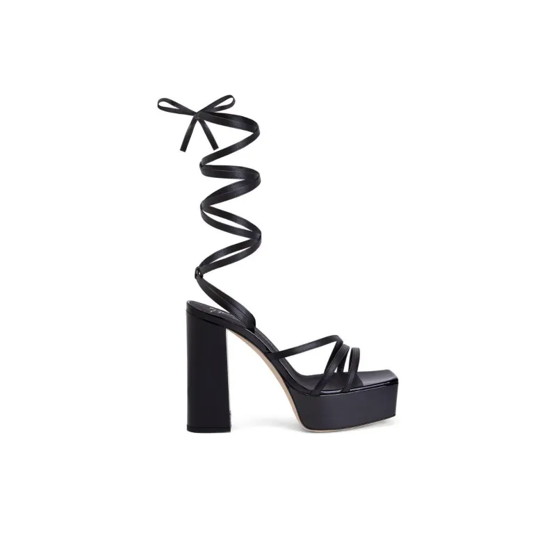 Giuseppe Zanotti Flavienne 120mm Laminated Leather Sandals Women's-1