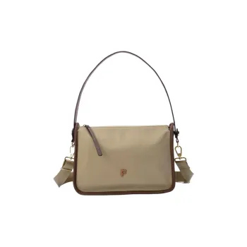 LEFF Recyclable Parachute Fabric Crossbody One Shoulder Handbag Women's Pine Tea/Mist Gray/Cinnamon Brown/Classic Black