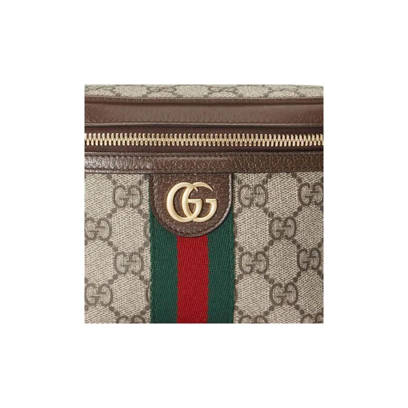 GUCCI Ophidia Supreme Canvas One Shoulder Handbags Fanny Pack Women's Ebony-9