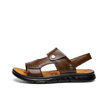 FAPAI Beach Sandals Men Brown/Black
