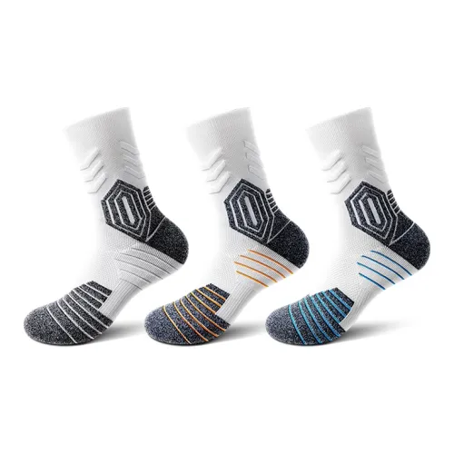 Taste The Color Basketball Socks Unisex 3 Pack