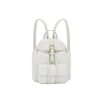 Furla Cow Leather Backpack Mini Women's Cotton Candy White