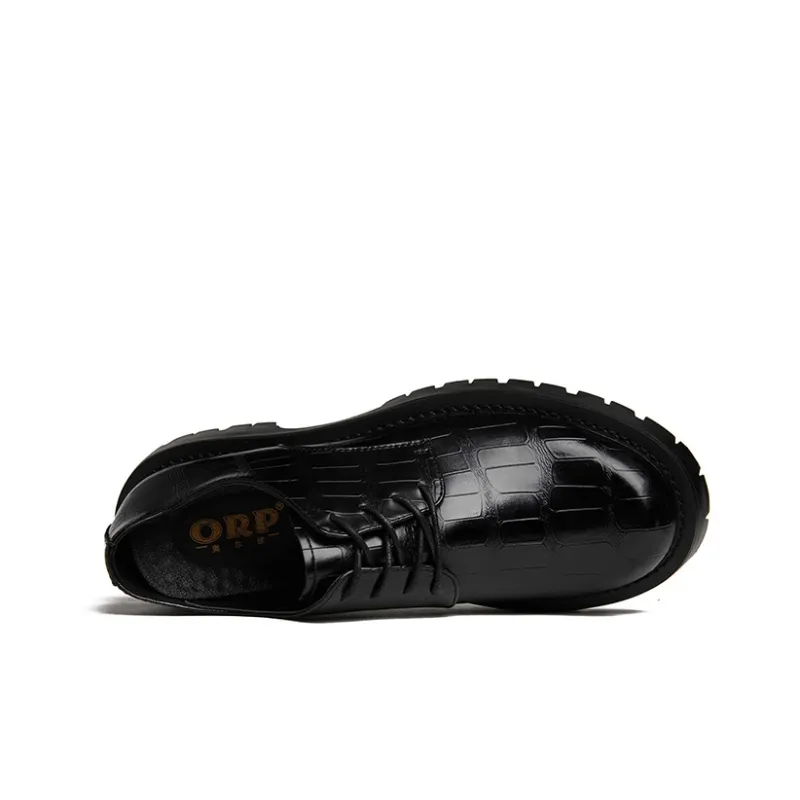 ORP Dress Shoes Men Low Top Black-3