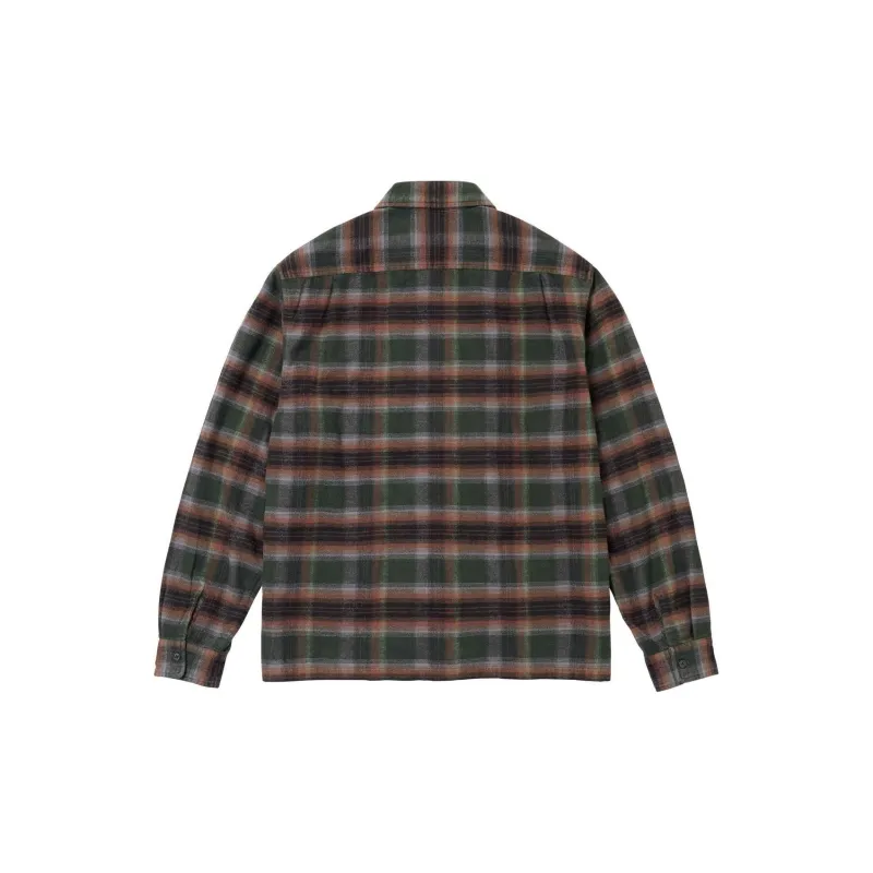 Supreme Shadow Plaid Flannel Zip Up Shirt SS24-4