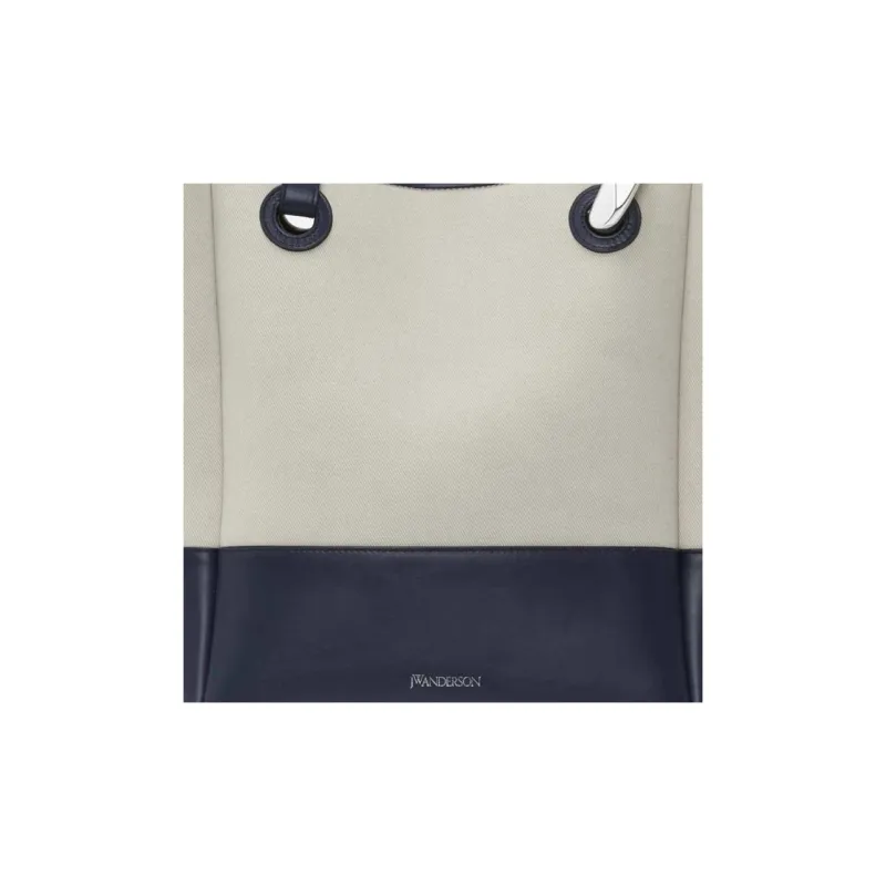 JW Anderson Logo stamp Leather Tote Bag-4