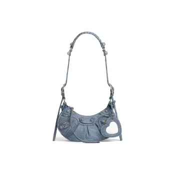 Balenciaga Le Cagole Xs Shoulder Bag Demin Blue