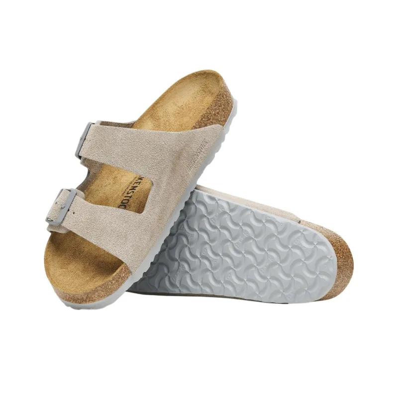 Birkenstock Arizona Suede Leather Sandals 'Stone Coin'-4