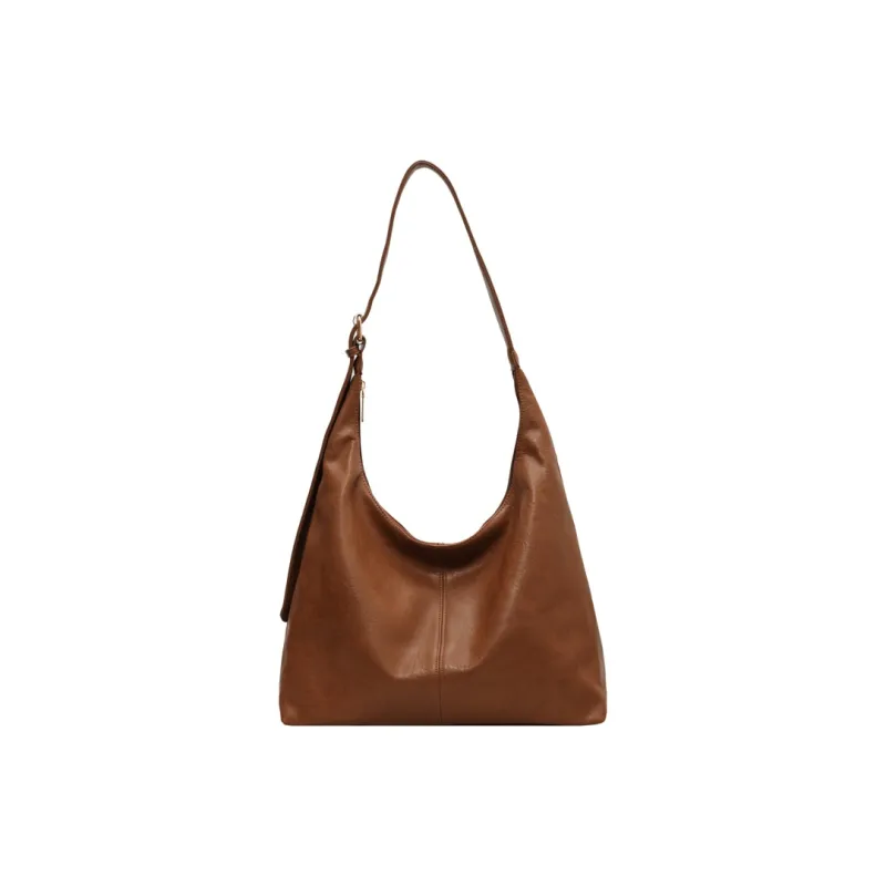 ROSEROOEN PU Tote Bag Shoulder Bag Crossbody Bag Regular Women's Black/Coffee/Brown/Mud-19