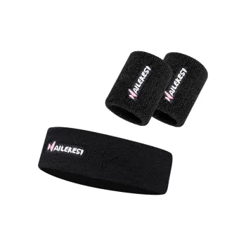 NAILEKESI Sweatbands Elastic Basketball, Badminton, Running, Fitness Unisex