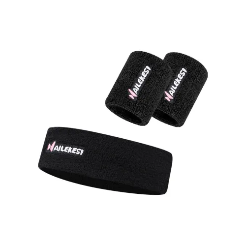 NAILEKESI Sweatbands Elastic Basketball, Badminton, Running, Fitness Unisex