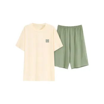 The Story Of The Flower Season Pajama Set Men's Apricot