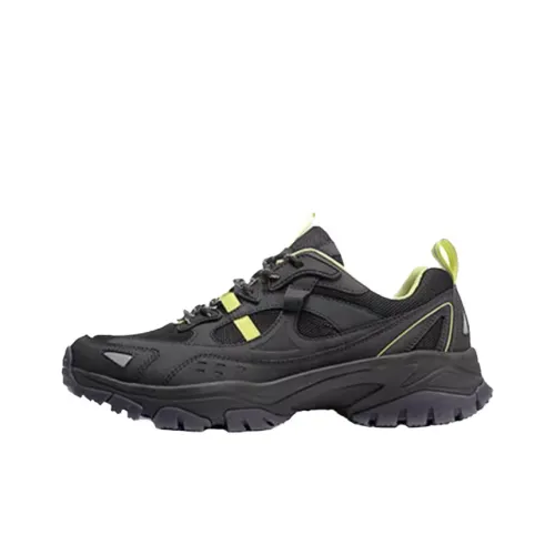 TOREAD Cushioning Anti-Slip Wear-Resistant Breathable Grip Hiking/Trekking Shoes Men's Rock Black Green