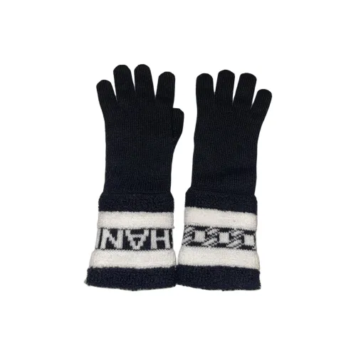 CHANEL Knit Gloves Unisex