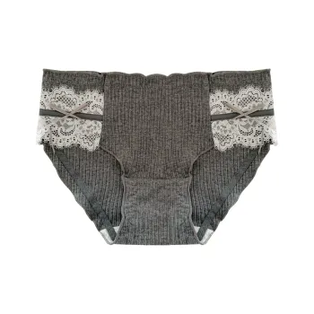 Little Sweet Cub Underpants Women's 1 Pack Dark Plain Gray
