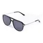Black Silver Frame with Gray Lens