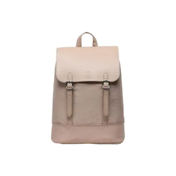Herschel Genuine Leather Backpack Small Size Unisex Light Taupe