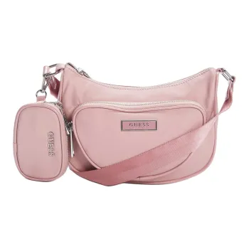 GUESS Nylon Shoulder Bag Crossbody Bag Women's Rose Red