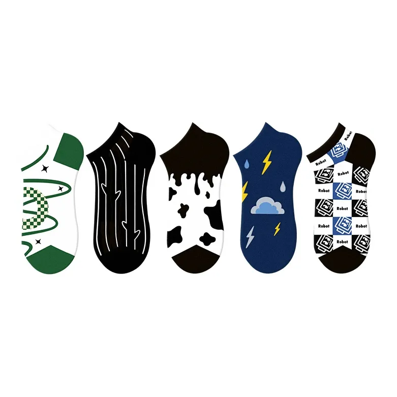 RUMEE FOR No-Show Socks Unisex 5 Pack-0