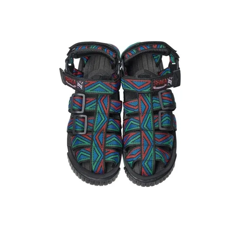 SHAKA Hiker Hook and Loop Beach Sandals Unisex Blue-3