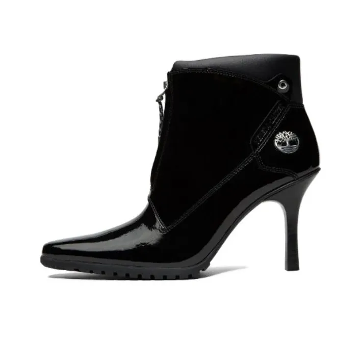 Timberland X Veneda Carter Zip Boots 'Black Patent Leather' Women's-0