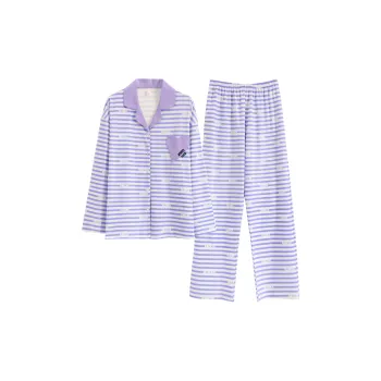 The Story Of The Flower Season Pajama Set Women's Purple