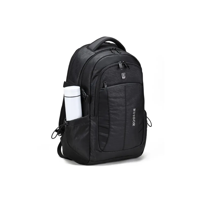 RUIGOR Oxford Laptop Backpack Regular Unisex Black-24