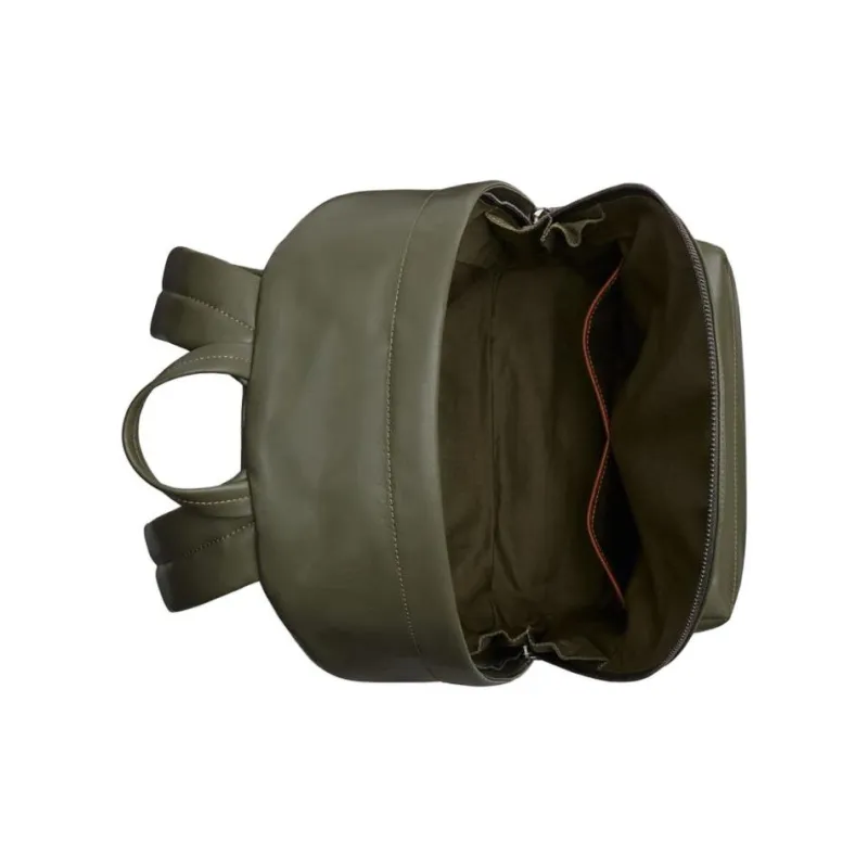 COACH Leather Backpack Tubas Men's Green-3