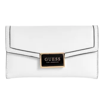 GUESS Artificial Leather Clutch Unisex White