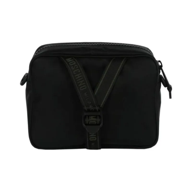 MOSCHINO Polyamide Shoulder Bag Crossbody Bag Men's Green-2