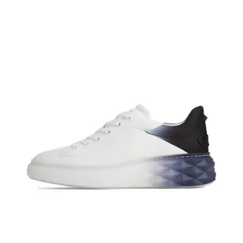 Jimmy Choo Low Top Skateboard Shoes Women's Black White Mixed Color