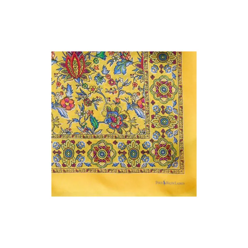 Polo Ralph Lauren Floral-print Mulberry-silk Pocket Square-2