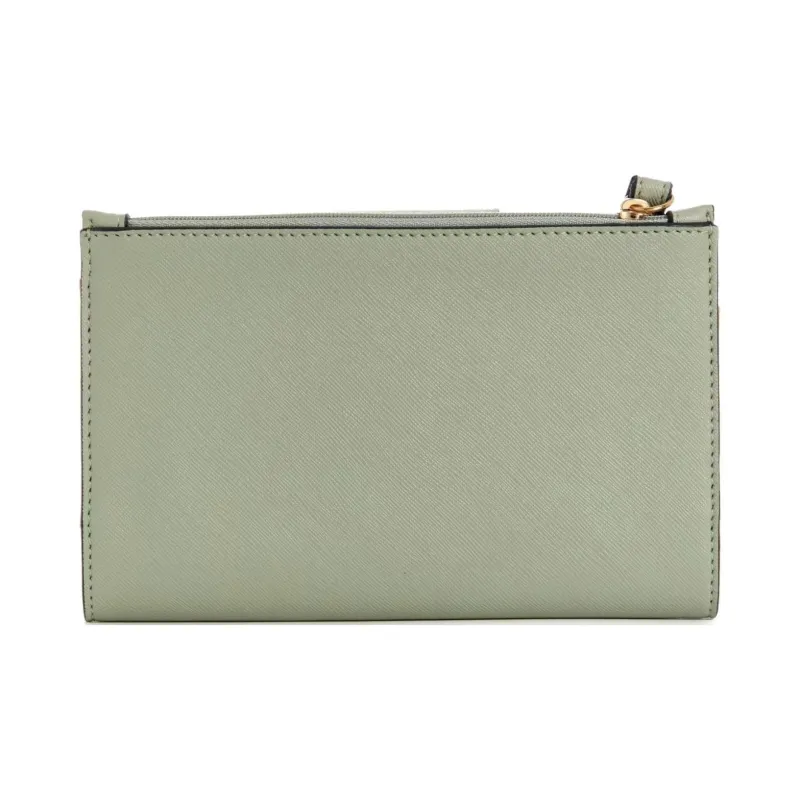 GUESS Artificial Leather Cell Phone Pouch Storage Bag Unisex Light Green-1