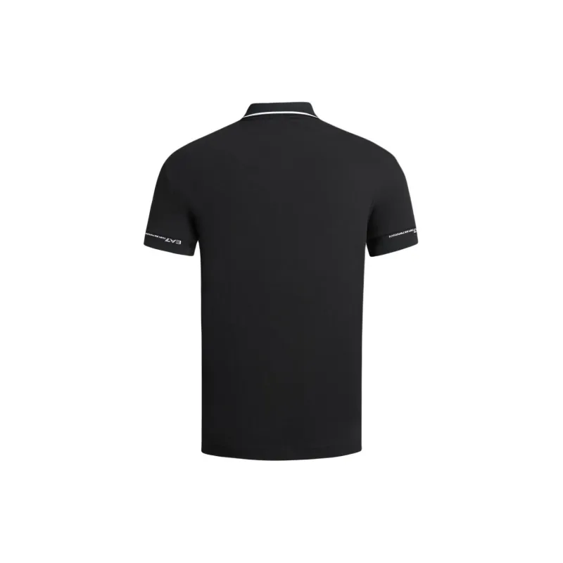 EMPORIO ARMANI EA7 SS24 Polo Shirt Men's Black-1