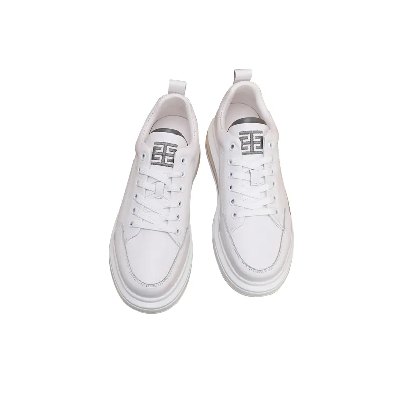 LYFAG Skateboard Shoes Unisex Mid Top White/Blue/Gray-11