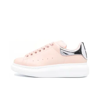Alexander McQueen Oversized Light Pink Silver Tone Women's