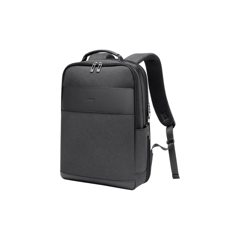 POLO Fabric, Synthetic Leather Backpack Tubas Men's Dark Gray-0
