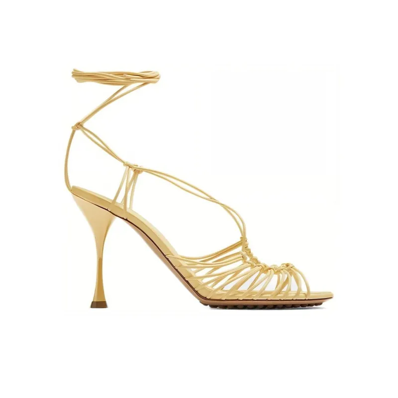 Bottega Veneta Dot Stylish Sandal 7cm Women's Moonlight White-1