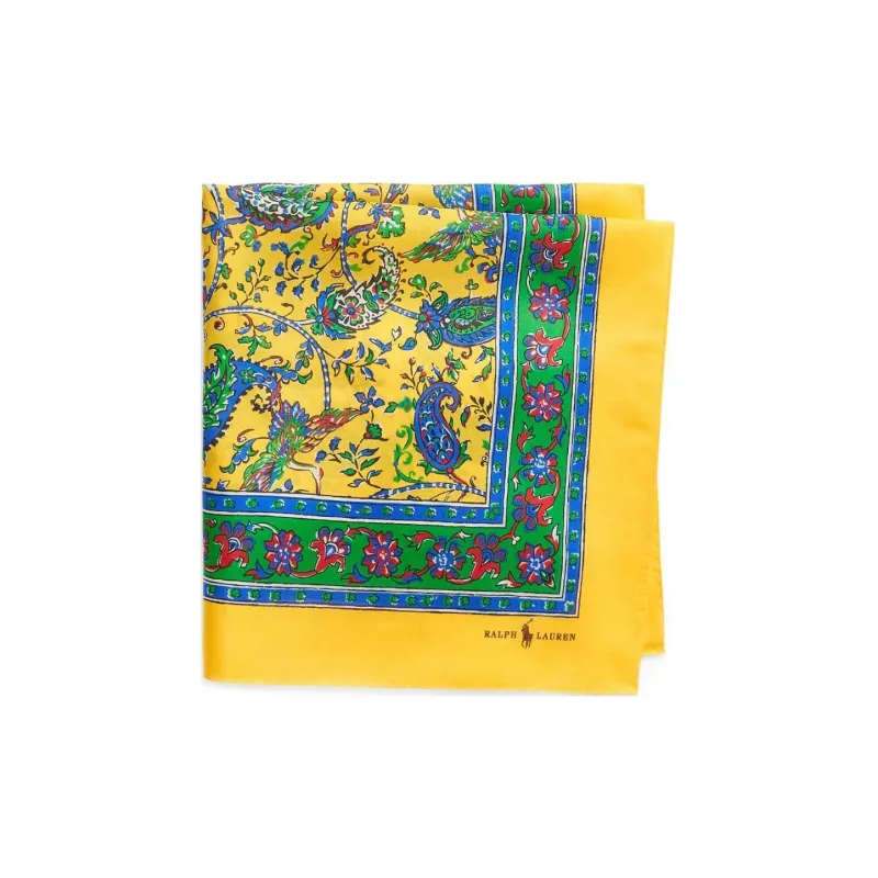 Polo Ralph Lauren Paisley-print Mulberry Silk Scarf-1